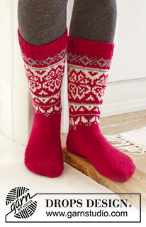 Free patterns - Chaussettes & Chaussons Homme / DROPS Extra 0-1204