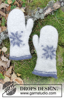 Free patterns - Christmas Mittens / DROPS Extra 0-1413