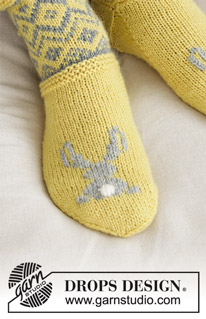 Free patterns - Easter Socks & Slippers / DROPS Extra 0-1421