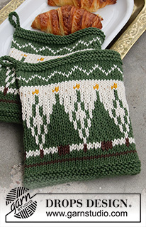 Free patterns - Presine & Sottopentola di Natale / DROPS Extra 0-1462