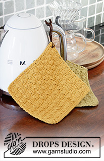 Free patterns - Potholders / DROPS Extra 0-1483