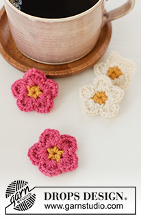 Free patterns - Decorative Flowers / DROPS Extra 0-1595