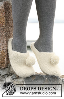 Free patterns - Children Slippers / DROPS 104-10