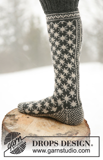 Free patterns - Chaussettes & Chaussons Homme / DROPS 110-41