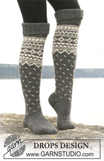 Free patterns - Nordic Socks / DROPS 110-43