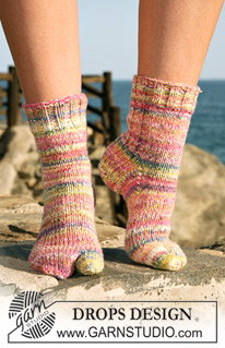 Free patterns - Dámské kotníkové ponožky / DROPS 119-41