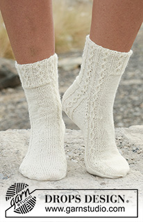Free patterns - Women's Socks & Slippers / DROPS 130-18