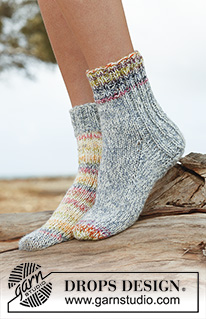 Free patterns - Calcetines Tobilleros para Mujer / DROPS 148-25