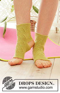 Free patterns - Dámské ponožky na jógu / DROPS 193-23