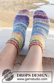 Free patterns - Calcetines Tobilleros para Mujer / DROPS 209-19