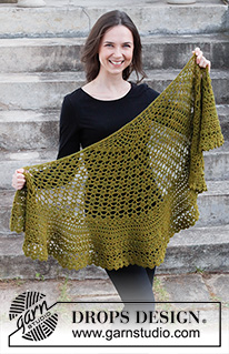 Free patterns - Store sjal / DROPS 214-41