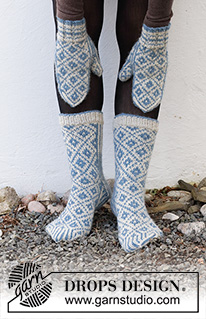 Free patterns - Women's Socks & Slippers / DROPS 214-54