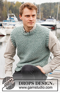 Free patterns - Pulls & Gilets sans Manches Homme / DROPS 224-16