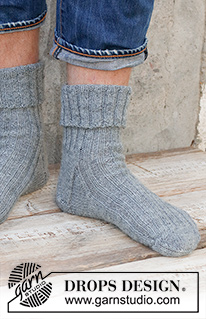 Free patterns - Chaussettes & Chaussons Homme / DROPS 224-29