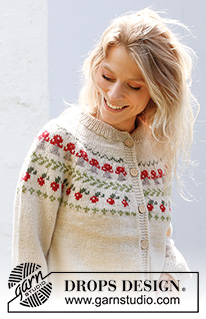 Free patterns - Vánoční pulovry a propínací svetry / DROPS 245-12