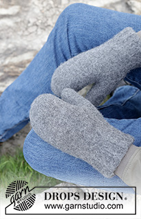 Free patterns - Felted Mittens / DROPS 246-17