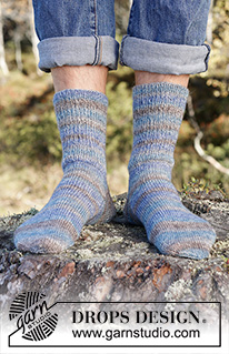 Free patterns - Socken & Hausschuhe für Herren / DROPS 246-36