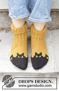 Free patterns - Slippers / DROPS 246-40