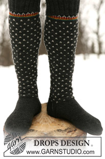 Free patterns - Chaussettes & Chaussons Homme / DROPS 52-16