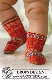 Free patterns - Ponožky a botičky pro miminka / DROPS Baby 16-26