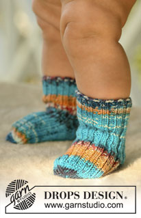 Free patterns - Lasten sukat ja tohvelit / DROPS Baby 16-27
