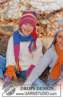Free patterns - Schals & Kragenschals für Kinder / DROPS Children 12-16