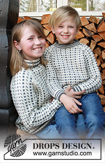 Free patterns - Nordische Pullover für Kinder / DROPS Children 37-9