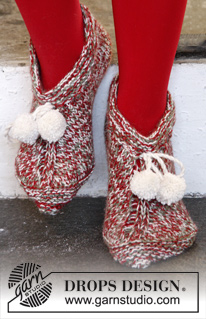 Free patterns - Slippers / DROPS Extra 0-1005