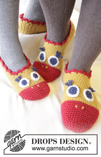 Free patterns - Dámské ponožky a papučky / DROPS Extra 0-1024