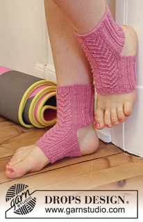 Free patterns - Dámské ponožky a papučky / DROPS Extra 0-1091