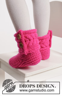 Free patterns - Children Slippers / DROPS Extra 0-1136