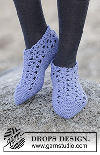 Free patterns - Dámské ponožky a papučky / DROPS Extra 0-1168