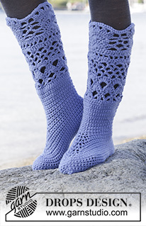 Free patterns - Dámské ponožky a papučky / DROPS Extra 0-1169