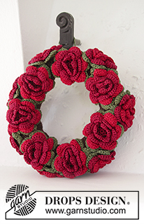 Free patterns - Christmas Wreaths & Stockings / DROPS Extra 0-1193