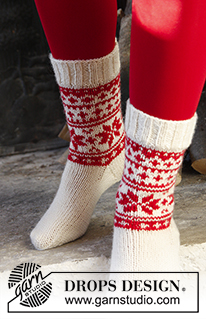 Free patterns - Nordic Socks / DROPS Extra 0-1202