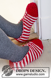 Free patterns - Dámské ponožky a papučky / DROPS Extra 0-1211