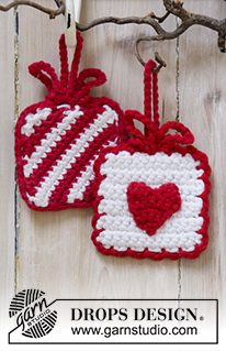 Free patterns - Christmas Tree Ornaments / DROPS Extra 0-1214