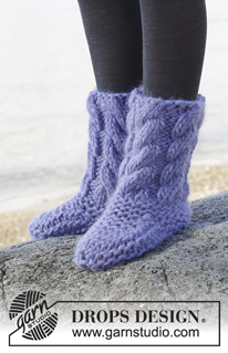 Free patterns - Women's Socks & Slippers / DROPS Extra 0-1230