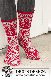 Free patterns - Norské ponožky / DROPS Extra 0-1335
