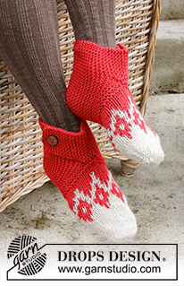 Free patterns - Women's Socks & Slippers / DROPS Extra 0-1342