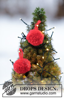 Free patterns - Decorazioni per l'albero di Natale / DROPS Extra 0-1350