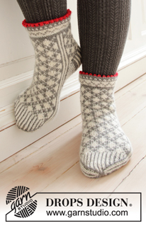 Free patterns - Halvlange sokker / DROPS Extra 0-1433
