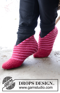 Free patterns - Slippers / DROPS Extra 0-1448