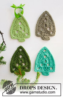 Free patterns - Christmas Tree Ornaments / DROPS Extra 0-1449