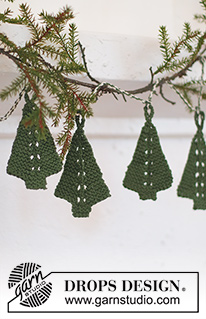 Free patterns - Decorazioni per l'albero di Natale / DROPS Extra 0-1544