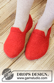 Free patterns - Dámské ponožky a papučky / DROPS Extra 0-1545