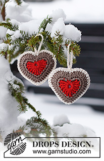 Free patterns - Christmas Tree Ornaments / DROPS Extra 0-1560