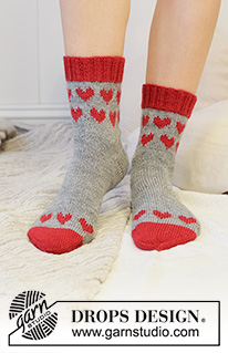 Free patterns - Dámské ponožky a papučky / DROPS Extra 0-1567