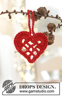 Free patterns - Christmas Tree Ornaments / DROPS Extra 0-1586