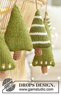 Free patterns - Christmas Tree Ornaments / DROPS Extra 0-1609